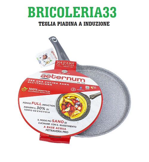 Crepiera- teglia piadina a induzione cm 28