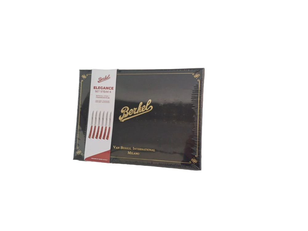ELEGANCE SET 6 COLTELLI DA BISTECCA IN ACCIAIO ROSSO
