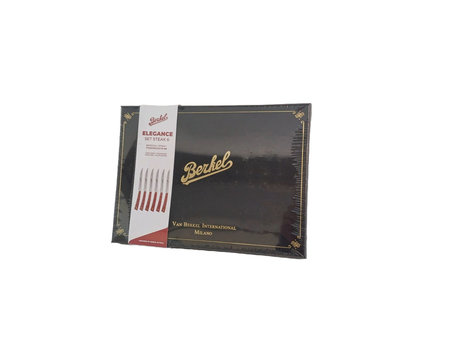 ELEGANCE SET 6 COLTELLI DA BISTECCA IN ACCIAIO ROSSO