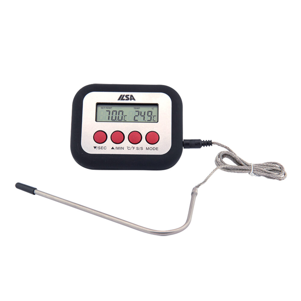 355308- TERMOMETRO DIGITALE DA FORNO CON SONDA -50°C / +250°C ILSA PROFESSIONALE