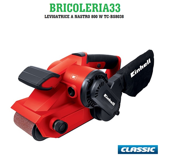 92070- Einhell TC-BS 8038 Levigatrice a Nastro
