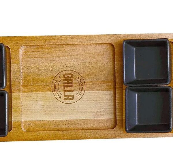 GR-22-BD-10- VASSOIO IN LEGNO 35 CM GET TOGETHER GRLLR NERO