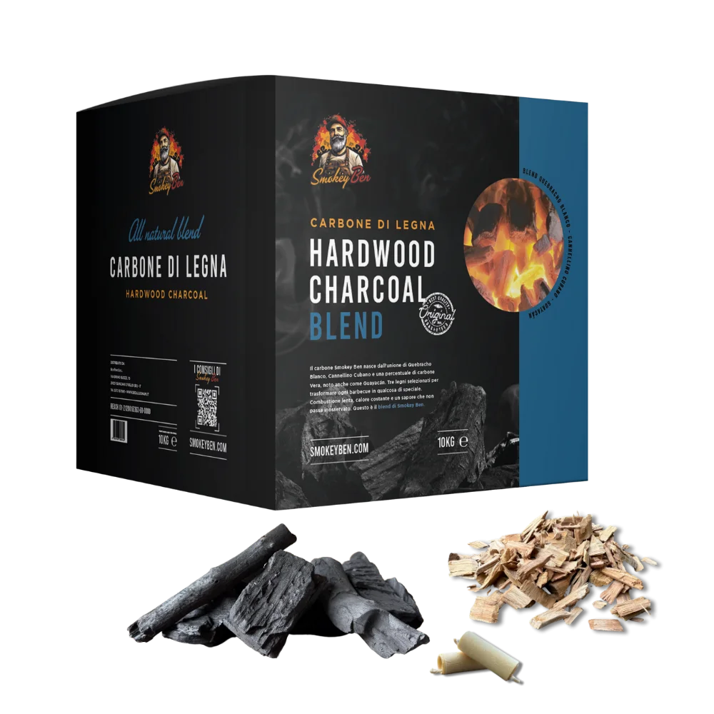 Barbecue Kit Experience Smokey Ben 10 kg – Carbone e kit affumicatura BBQ