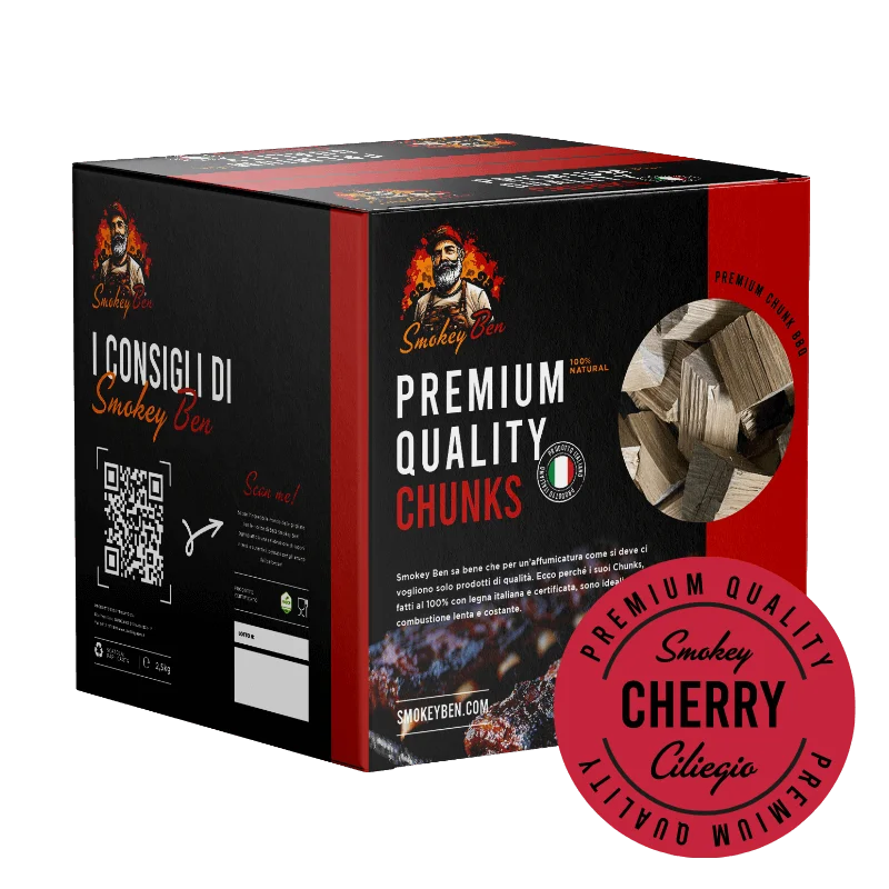 Chunks Ciliegio Smokey Ben 2 kg per affumicatura BBQ