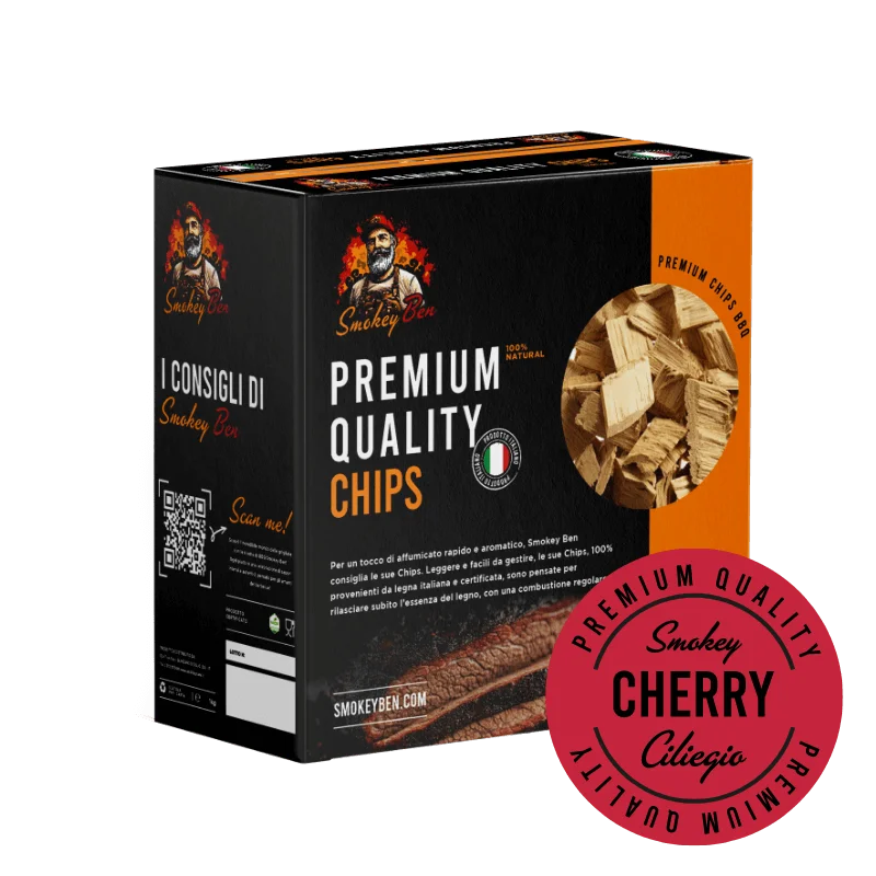 Chips Ciliegio Smokey Ben 750 g – Chips per affumicatura BBQ