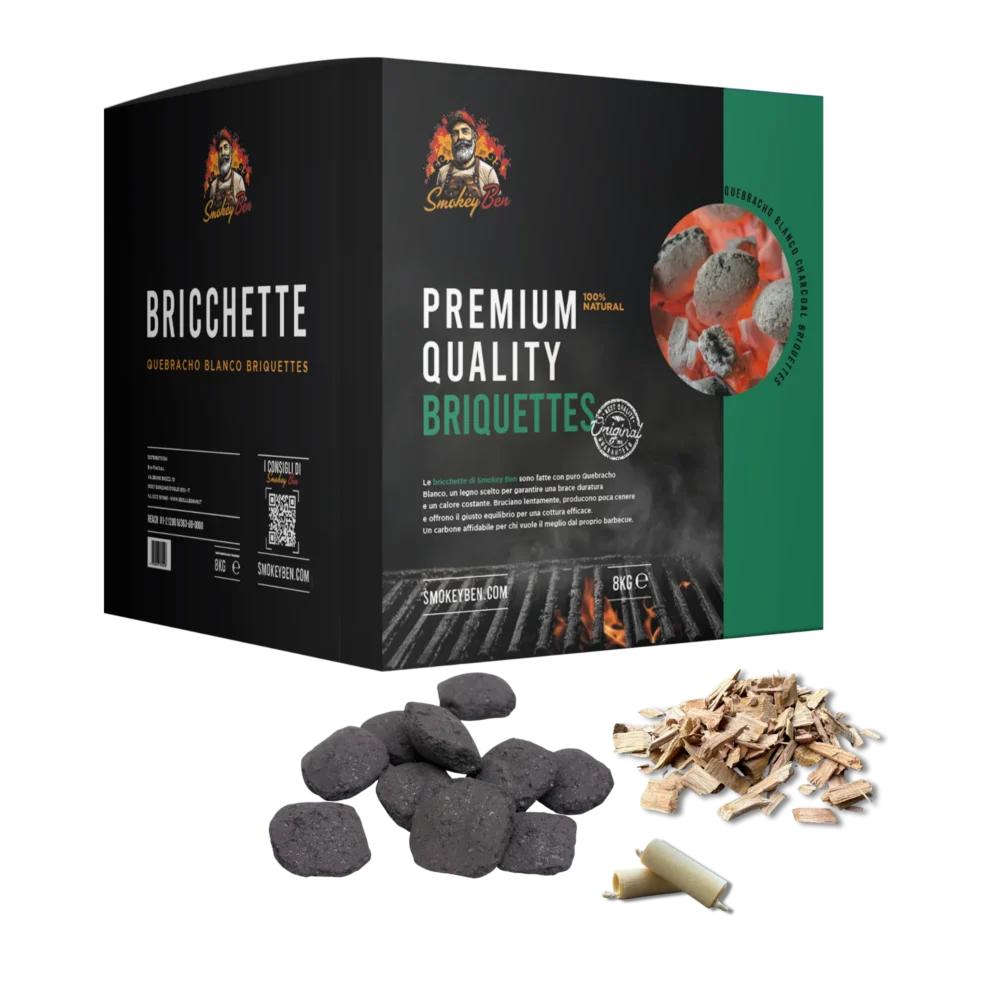 Barbecue Kit Experience Smokey Ben 8 kg – Bricchette e kit affumicatura BBQ